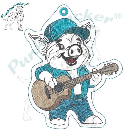 ITH TS-Anhänger - Gitarren-Günni - Größe 6.97 x 8.85 cm