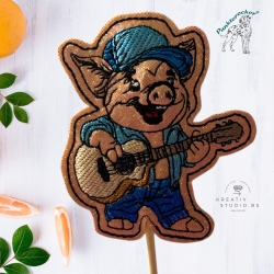 ITH TS-Stabdatei - Gitarren-Günni - Größe 6.96 x 8.16 cm