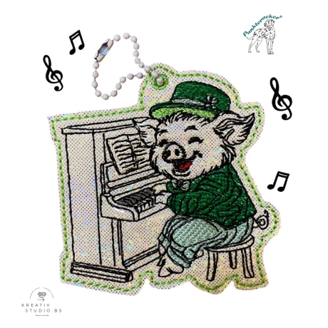 ITH TS-Anhänger - Piano-Paul - Größe 7.74 x 7.86 cm