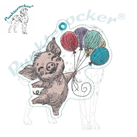 ITH VS-Anhänger - Ballon-Berti - Größe 8.08 x 8.36 cm