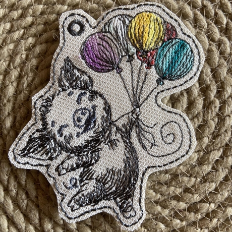 ITH TS-Anhänger - Ballon-Berti  - Größe 8.08 x 8.36 cm