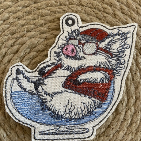 ITH TS-Anhänger - Relax-Rudi - Größe 8.36 x 7.79 cm