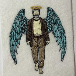  VS | älterer Mann mit Flügel | 8.33 x 10.03 cm