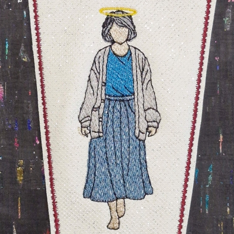  VS | ältere Frau | 3.53 x 9.53 cm