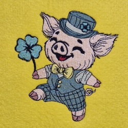 Glücksschwein Timmy Vollstick | 10.72 x 11.39 cm | VS