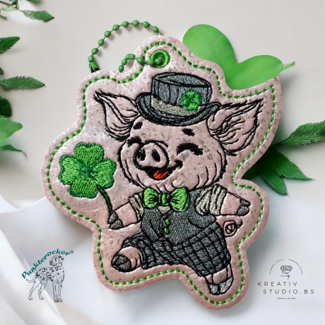 ITH | Glücksschwein Timmy Anhänger | 8.35 x 9.34 cm | TS