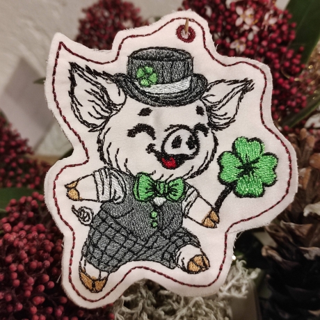 ITH | Glücksschwein Timmy Anhänger | 8.35 x 9.34 cm | TS