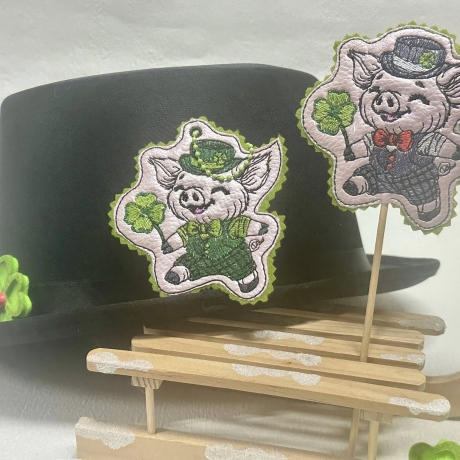 ITH | Glücksschwein Timmy Anhänger | 8.35 x 9.34 cm | TS