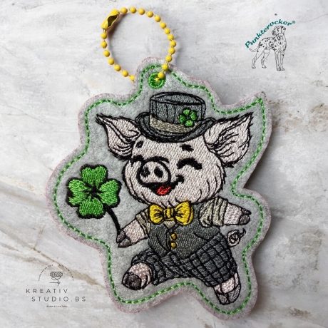 ITH | Glücksschwein Timmy Anhänger | 8.35 x 9.34 cm | VS