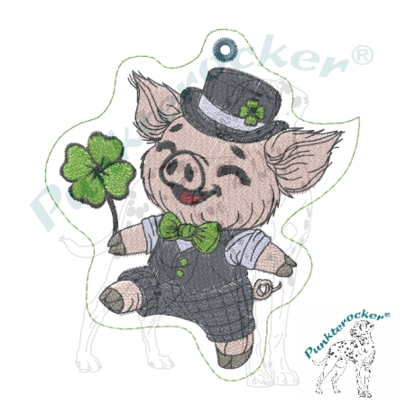 ITH | Glücksschwein Timmy Anhänger | 8.35 x 9.34 cm | VS