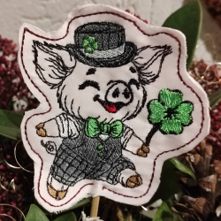 ITH | Glücksschwein Timmy Stabdatei | 8.35 x 8.69 cm | TS