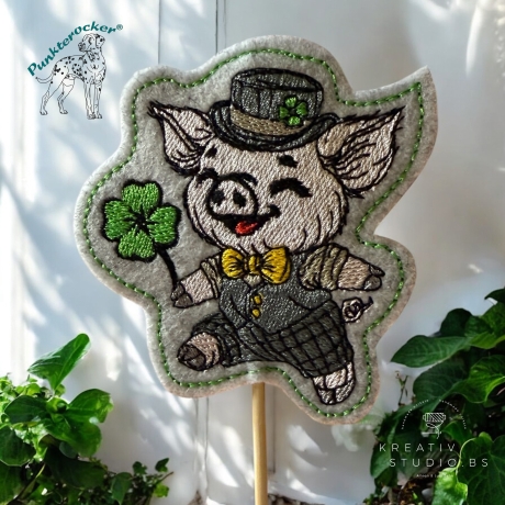 ITH | Glücksschwein Timmy Stabdatei | 8.35 x 8.69 cm | VS