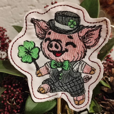 ITH | Glücksschwein Timmy Stabdatei | 8.35 x 8.69 cm | VS