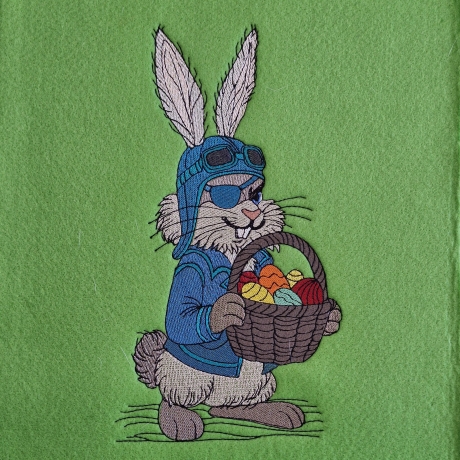 der verwegene Pick-Up Hase liefert | 12.27 x 22.97 cm | VS