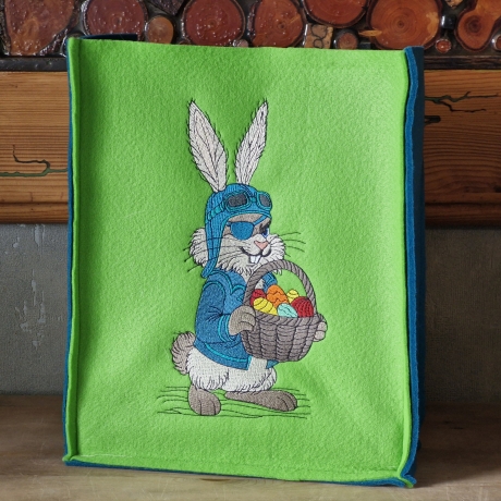 der verwegene Pick-Up Hase liefert | 12.27 x 22.97 cm | VS