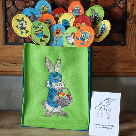 der verwegene Pick-Up Hase liefert | 12.27 x 22.97 cm | VS