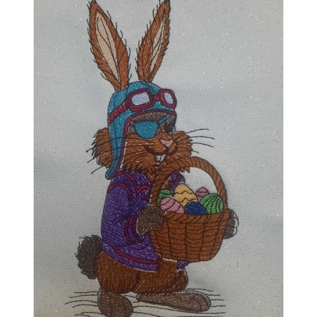 der verwegene Pick-Up Hase liefert | 12.27 x 22.97 cm | VS