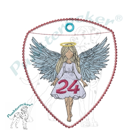 ITH - Engel-(Advents) Kalender – kleines Mädchen – 8.36 x 9.68 cm