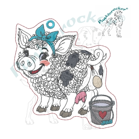 eierlegende Wollmilchsau Wally | 8.60 x 9.18 cm | ITH | TS