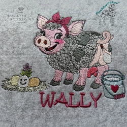 eierlegende Wollmilchsau Wally | 13.80 x 11.87 cm | VS