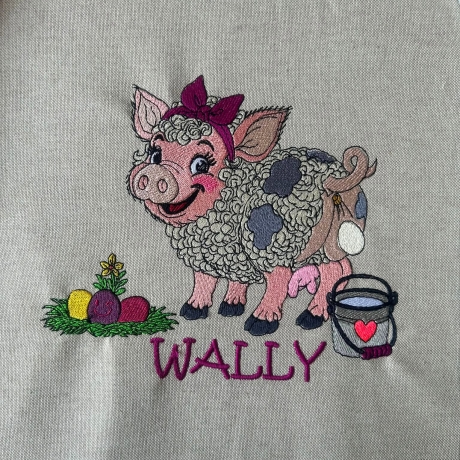 eierlegende Wollmilchsau Wally | 13.80 x 11.87 cm | VS