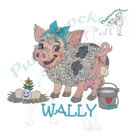 eierlegende Wollmilchsau Wally | 13.80 x 11.87 cm | VS