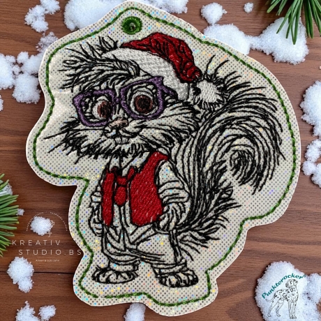  ITH | TS Anhänger | Weihnachts-Crew - Chef EiWo | 7.80 x 8.86 cm