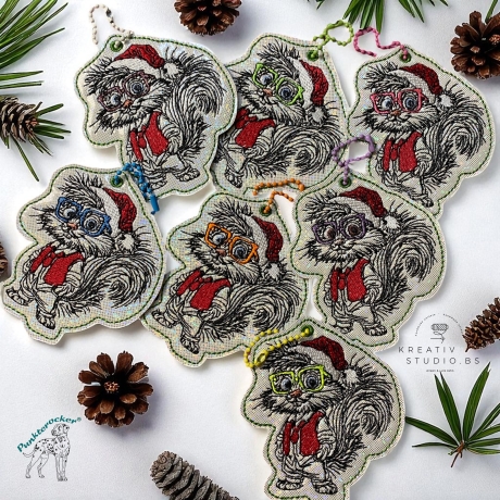  ITH | TS Anhänger | Weihnachts-Crew - Chef EiWo | 7.80 x 8.86 cm