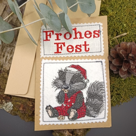  VS | Weihnachts-Crew - Keks  Dachs | 14.59 x 13.51 cm