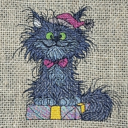  VS | Weihnachts-Crew - Katze 1 | 11.81 x 11.90 cm