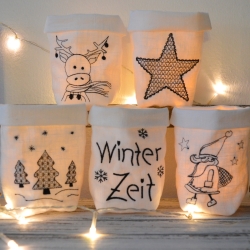 ITH Lichterbeutel Weihnachten für ein LED Licht 13x18cm ITH Lichterbeutel Weihnachten für ein LED Licht 13x18cm