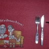 VS- Santa und Frau wünschen Frohe Weihnachten - 19.52 x 15.75 cm