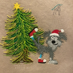  VS | Weihnachts-Crew - Hund uuupss...| 13.30 x 12.47 cm