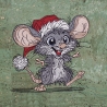 Weihnachtsmaus | 12.77 x 12.17 cm | VS