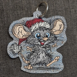 ITH | VS Anhänger | Weihnachtsmaus | 8.78 x 9.36 cm