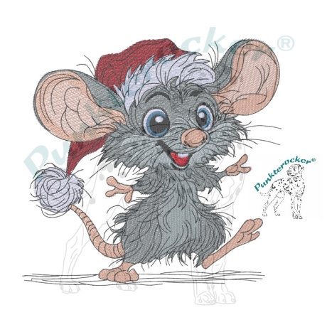 Weihnachtsmaus | 12.77 x 12.17 cm | VS