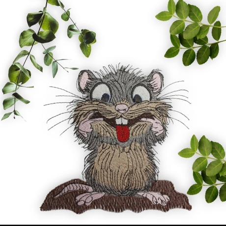 kleine freche Wühlmaus | 9.41 x 9.23 cm | VS