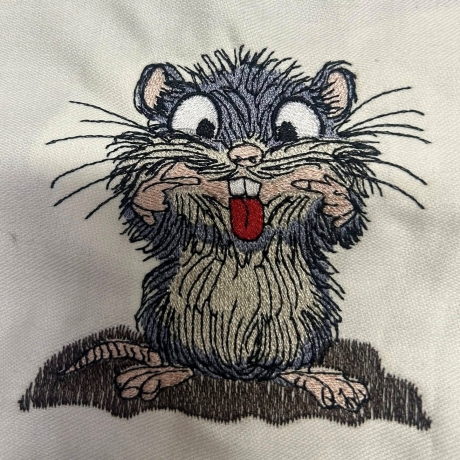 kleine freche Wühlmaus | 9.41 x 9.23 cm | VS