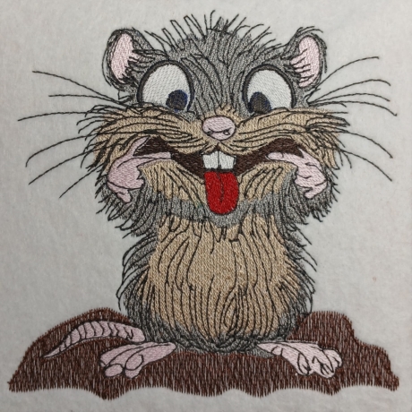 kleine freche Wühlmaus | 9.41 x 9.23 cm | VS