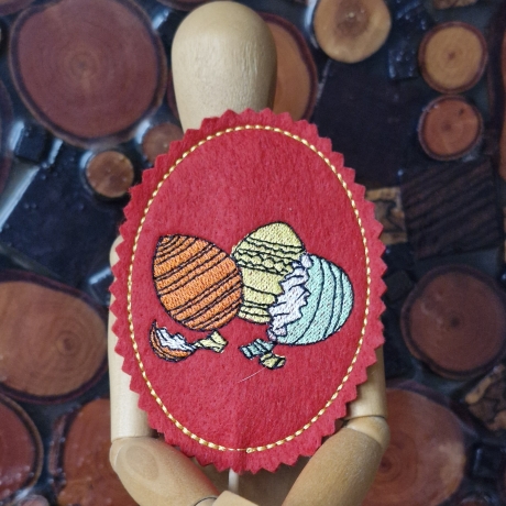 zerbrochene Eier | Stabdatei | 6.00 x 8.15 cm | VS | ITH