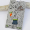 ITH Stickdatei Schokohülle Hasen Osterhasen 3er SET 10x18cm