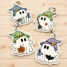 Stickdatei ITH Gespenster Schlüsselanhänger Geister Halloween