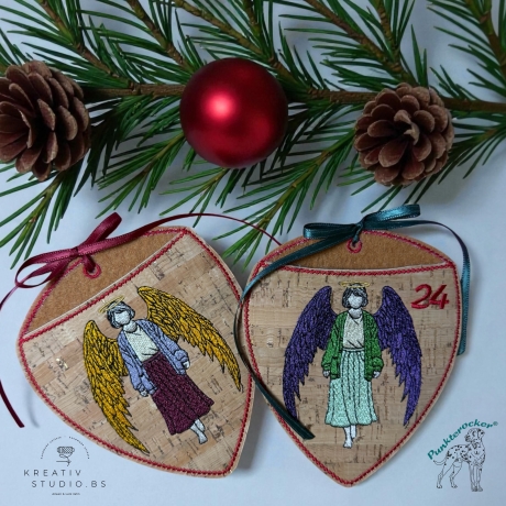 ITH - Engel-(Advents) Kalender – ältere Frau – 10.83 x 12.73 cm