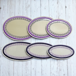 Beschreibbare Aufkleber Mäander 12x Stickdatei solo und mehrfach Beschreibbare Aufkleber Mäander 12x Stickdatei solo und mehrfach