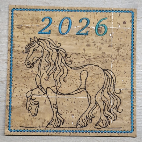 ITH | Untersetzer | Barockpinto - oneline | 9.68 x 9.67 cm