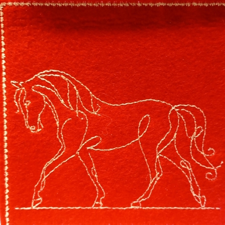 ITH | Untersetzer | Pferd 02 - oneline | 9.68 x 9.67 cm
