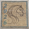 ITH | Untersetzer | Pferd 04 - oneline | 9.68 x 9.67 cm