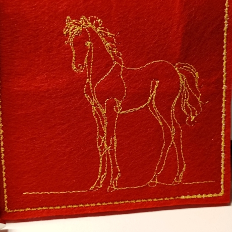 ITH | Untersetzer | Pferd 05 - oneline | 9.68 x 9.67 cm