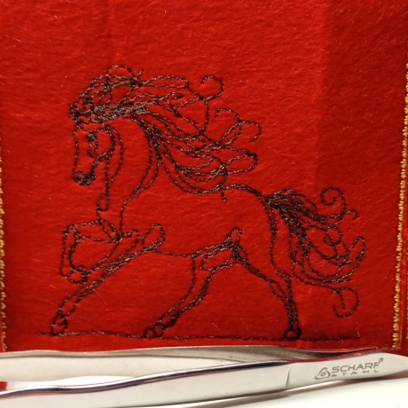 ITH | Untersetzer | Pferd 06 - oneline | 9.68 x 9.67 cm