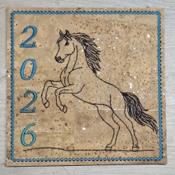 ITH | Untersetzer | steigends Pferd - oneline | 9.68 x 9.67 cm